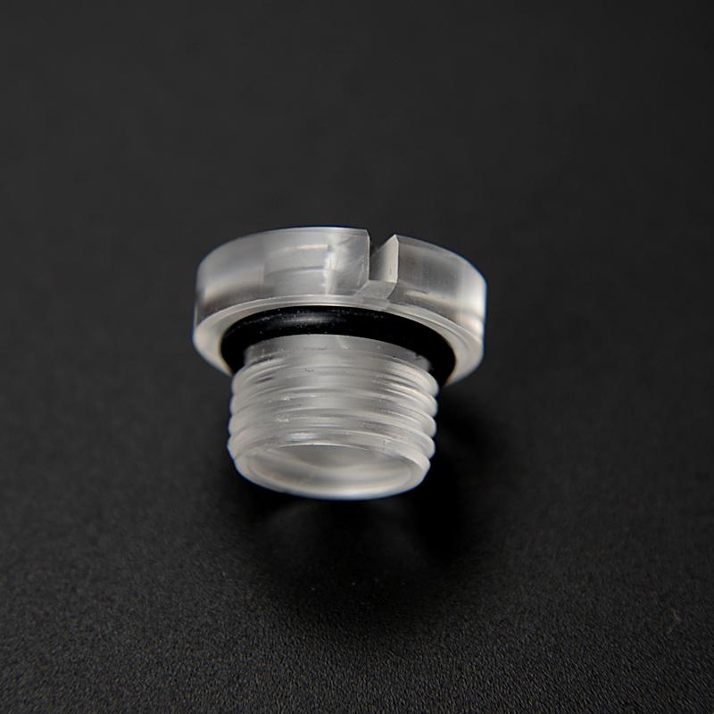 Transparent acrylic word water stop plug G1/4 external thread pump water tank accessories computer cooling 
Transparent acrylic word water stop plug G1/4 external thread pump water tank accessories computer cooling
