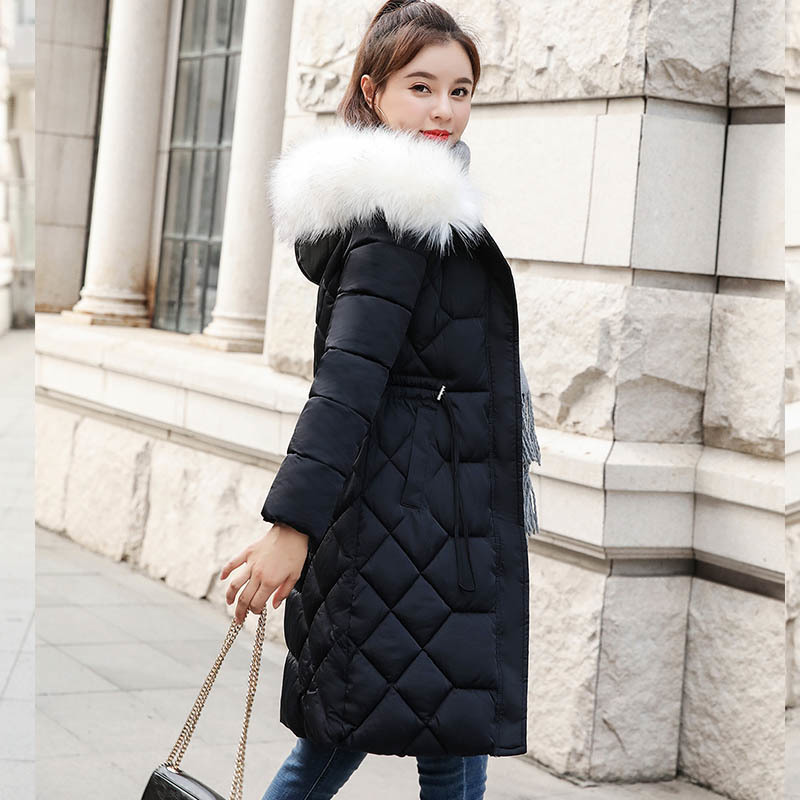 Winter Parkas jackets new women's coats fashion hooded fur collar thick long winter warm Parkas snow -30 degree jacket coat 201202
