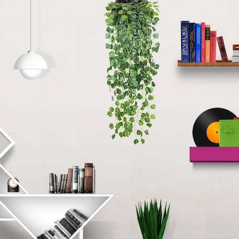 Balcony Loft Decor Green Radish Plant Grape Ivy Leaf Artificial Flower Wall Hanging Rattan Vine Garland Decoration Wreath, Hg14950h01
Balcony Loft Decor Green Radish Plant Grape Ivy Leaf Artificial Flower Wall Hanging Rattan Vine Garland Decoration Wreath, Hg14950h01
