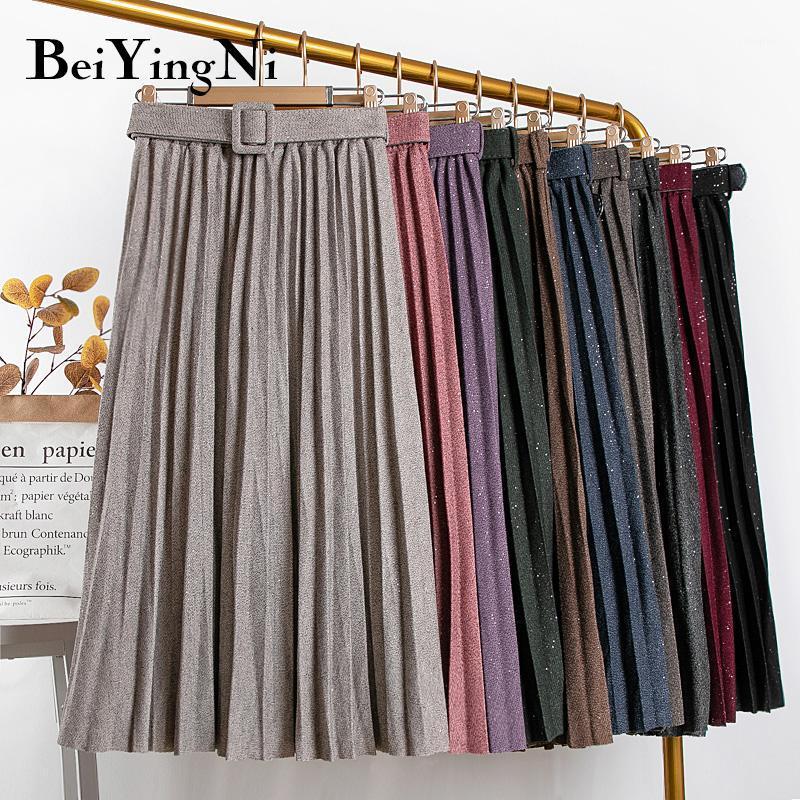 Beiyingni Bling Skirt Women With Belt Autumn Winter Casual Slim Elastic Band Vintage Fashion Midi Black Pink Korean Skirts Falda1
Beiyingni Bling Skirt Women With Belt Autumn Winter Casual Slim Elastic Band Vintage Fashion Midi Black Pink Korean Skirts Falda1