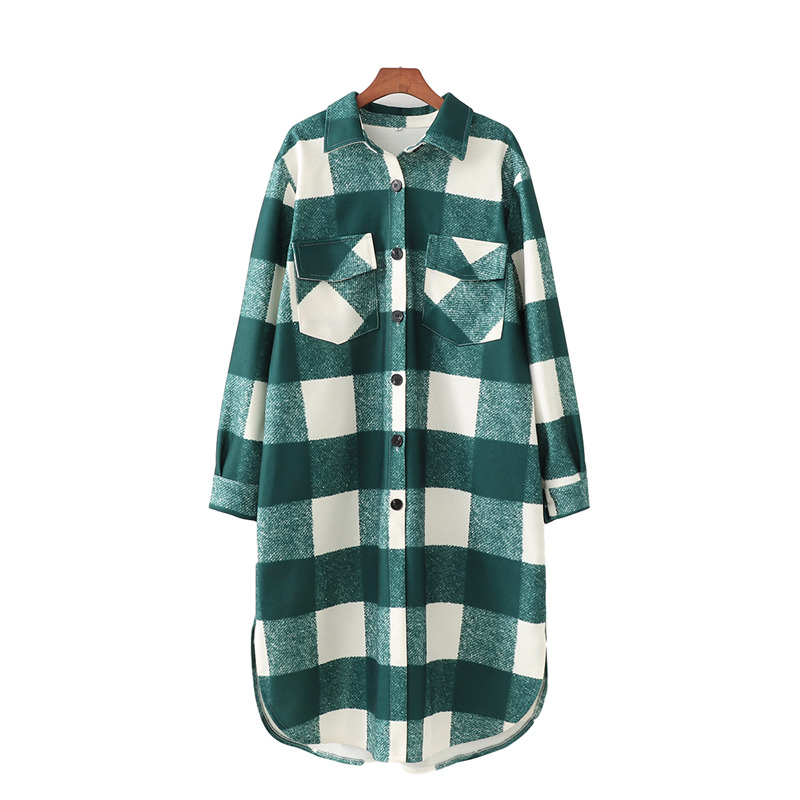 2021 New Streetwear Verde Xadrez Outono e Inverno Moda Senhoras Bolso Outercoat Causal Feminino Solto Longo Casaco Ivxi, Green
2021 New Streetwear Verde Xadrez Outono e Inverno Moda Senhoras Bolso Outercoat Causal Feminino Solto Longo Casaco Ivxi, Green