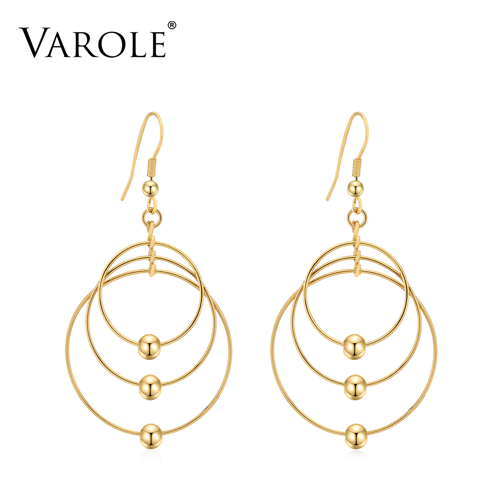 VAROLE Geometric Long Circle Dot Drop Earrings Gold Color Dangle Earings For Women Fashion Jewelry Brincos
VAROLE Geometric Long Circle Dot Drop Earrings Gold Color Dangle Earings For Women Fashion Jewelry Brincos