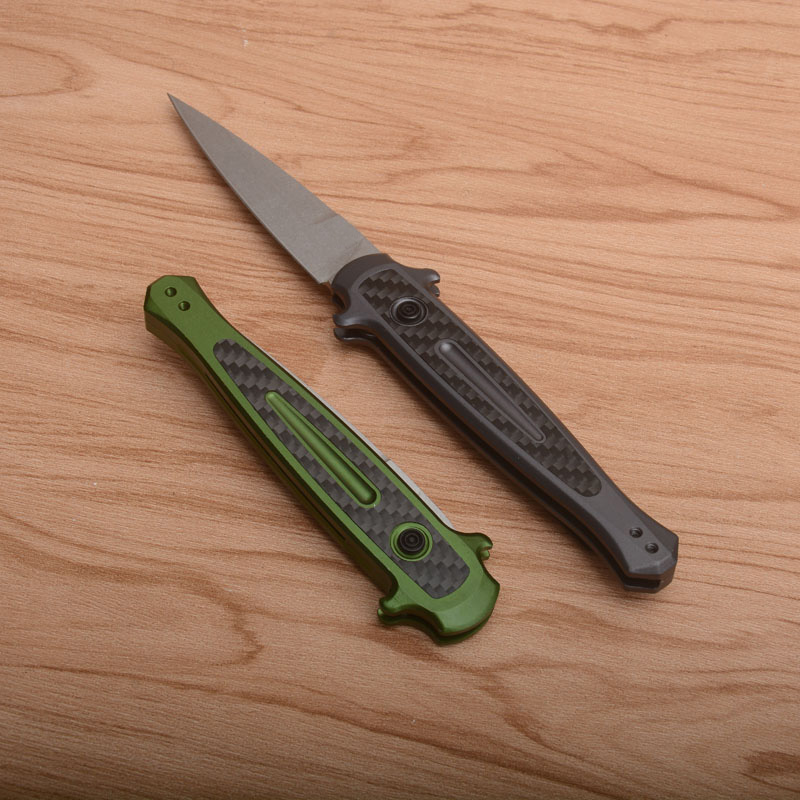 Launch 8 Tactical Knife CPM154 Black Blade 6061-T6 + Carbon Fiber Handle With Retail Box Package
