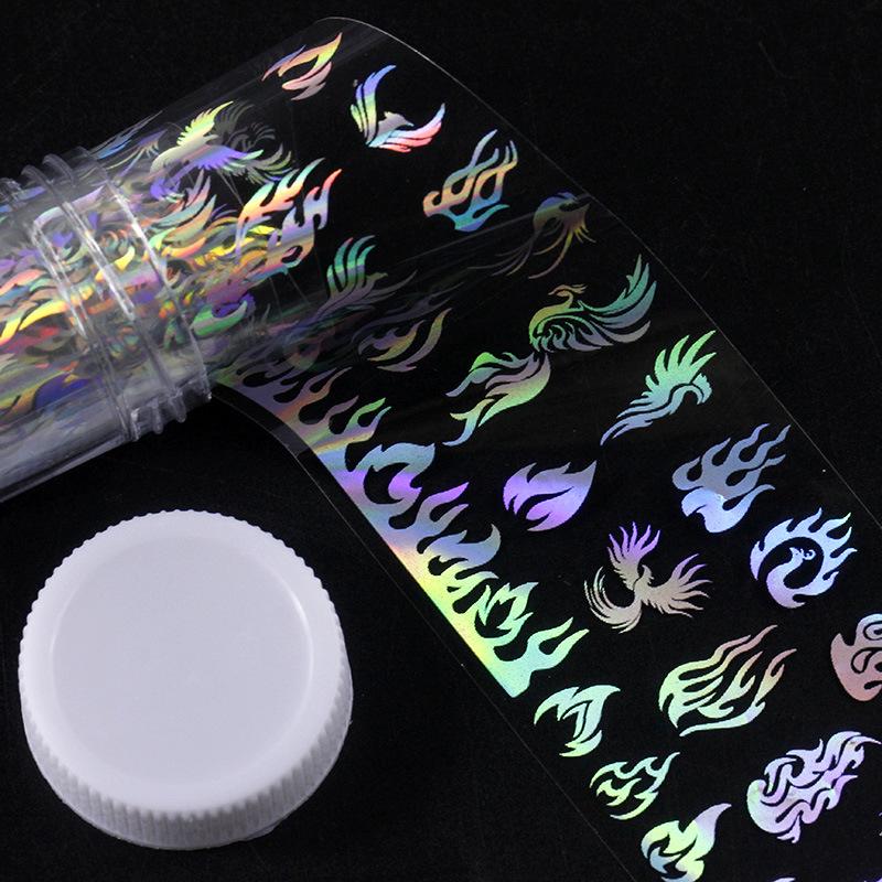 4*100cm/Roll Laser Glare Holographic Nail Stickers Flame Cute animal flower star pattern Nail Art Transfer Sticker Decals, 07
4*100cm/Roll Laser Glare Holographic Nail Stickers Flame Cute animal flower star pattern Nail Art Transfer Sticker Decals, 07