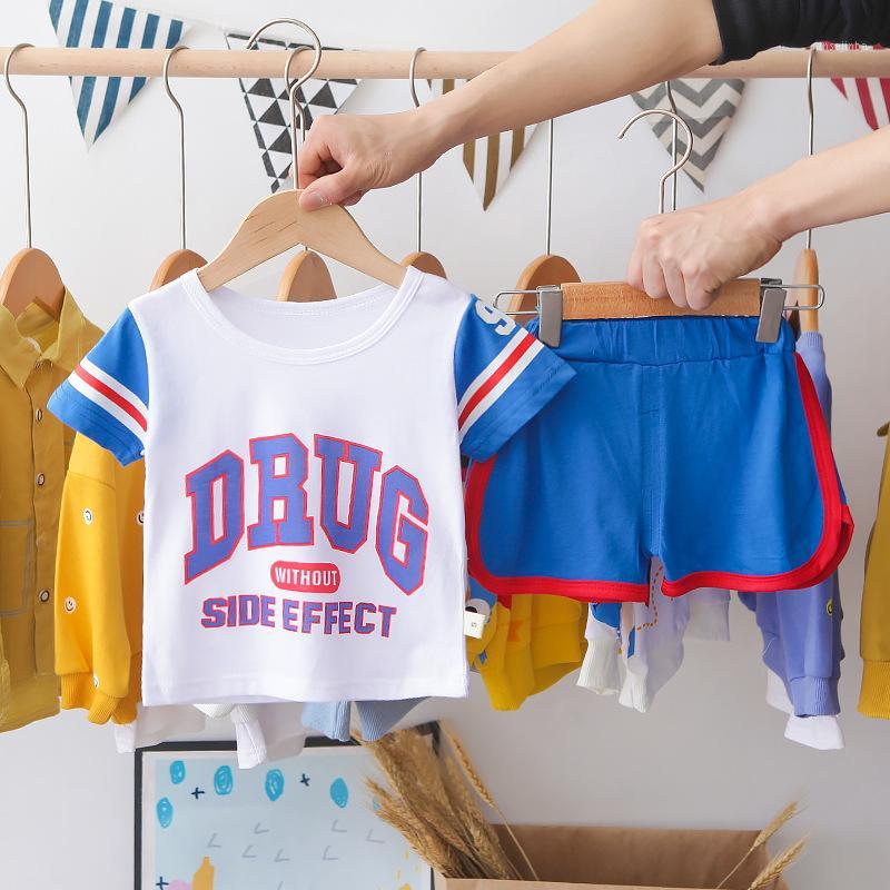 Boys' Summer Suit Cotton Children's Summer Clothes under 8 Years Old Fashion Korean Sports Short-Sleeved T-shirt Shorts1, Red
Boys' Summer Suit Cotton Children's Summer Clothes under 8 Years Old Fashion Korean Sports Short-Sleeved T-shirt Shorts1, Red