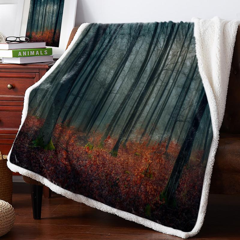 Forest Fleece Blanket Warm Cashmere Blanket Office Sofa Supplies Blankets for Beds
Forest Fleece Blanket Warm Cashmere Blanket Office Sofa Supplies Blankets for Beds