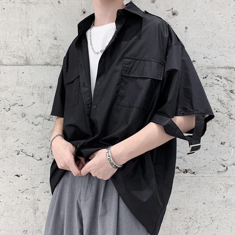 2020 Summer New Youth Popular Loose Solid Color Korean Men's Loose Five-point Sleeve Shirt Fashion Casual Shirt Jacket -2XL1, Black
2020 Summer New Youth Popular Loose Solid Color Korean Men's Loose Five-point Sleeve Shirt Fashion Casual Shirt Jacket -2XL1, Black