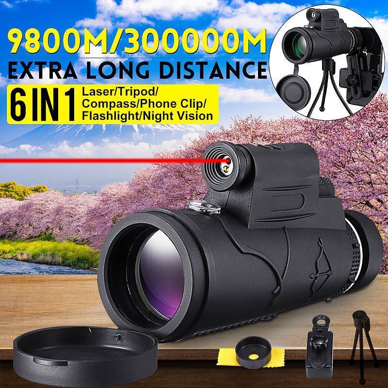 Zoom Telescope Monocular Kit Laser Flashlight Night Vision Monocular Binoculars Smartphone Tripod Telescopes For Camping LJ201114
Zoom Telescope Monocular Kit Laser Flashlight Night Vision Monocular Binoculars Smartphone Tripod Telescopes For Camping LJ201114
