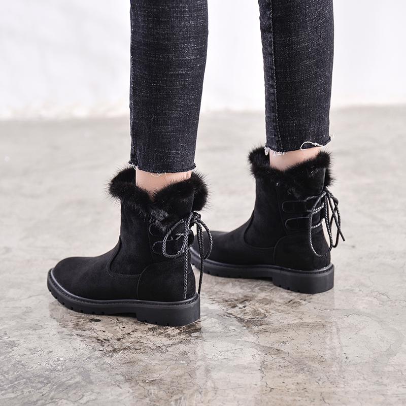 Women's Mid-Calf Boots 2020 Winter Leather Snow Boots Plush Warm Woman Shoes Low Heels Ladies Winter Boot Shoes Plus Size 43, Black
Women's Mid-Calf Boots 2020 Winter Leather Snow Boots Plush Warm Woman Shoes Low Heels Ladies Winter Boot Shoes Plus Size 43, Black
