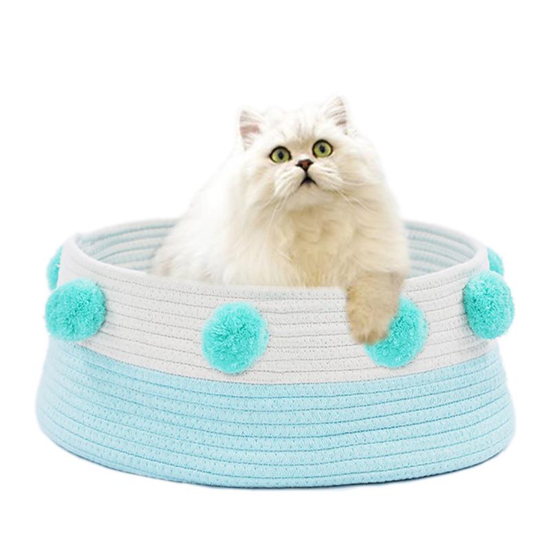 Cat Bed Dog House Pet House Creative Pompom Decor Pet Nest Cave for Dogs Puppy Cats Kittens Small Medium Dogs
Cat Bed Dog House Pet House Creative Pompom Decor Pet Nest Cave for Dogs Puppy Cats Kittens Small Medium Dogs