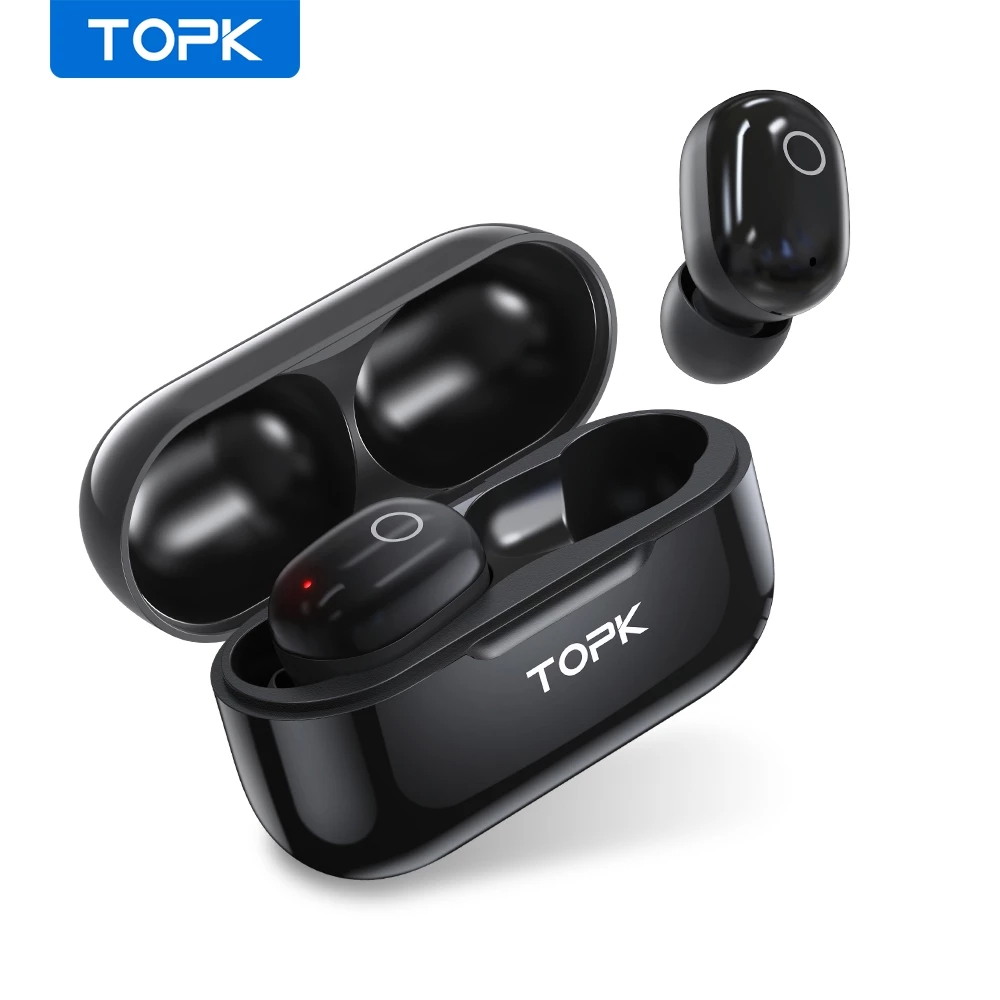 TOPK T12 Wireless Bluetooth Headphones V5.0 Touch Control Earphones Earbuds 3D Stereo Gaming Sport Headset with 350mAh battery
TOPK T12 Wireless Bluetooth Headphones V5.0 Touch Control Earphones Earbuds 3D Stereo Gaming Sport Headset with 350mAh battery
