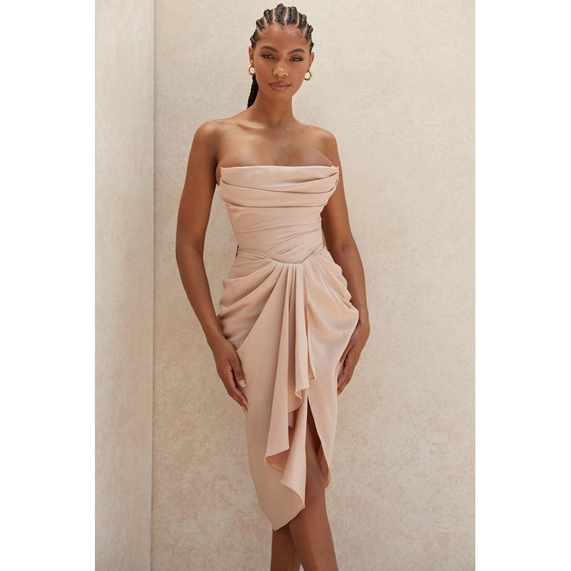 2020 Winter Thick new arrival tube top dress sexy open back folds solid color slim slimming split dress party club elegant, Apricot pink
2020 Winter Thick new arrival tube top dress sexy open back folds solid color slim slimming split dress party club elegant, Apricot pink