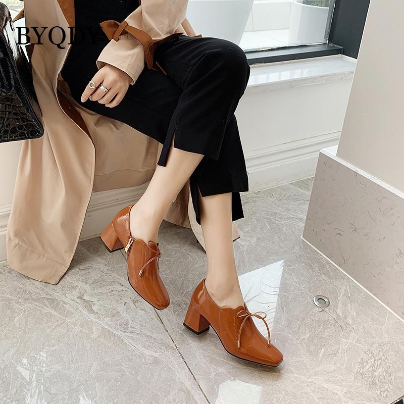 BYQDY Sexy Patent Leather High Heels Pumps Square Heels Pumps Buckle Square Toe Shoes Female For Girlfriends Plus Size 41-42, Beige shoes
BYQDY Sexy Patent Leather High Heels Pumps Square Heels Pumps Buckle Square Toe Shoes Female For Girlfriends Plus Size 41-42, Beige shoes
