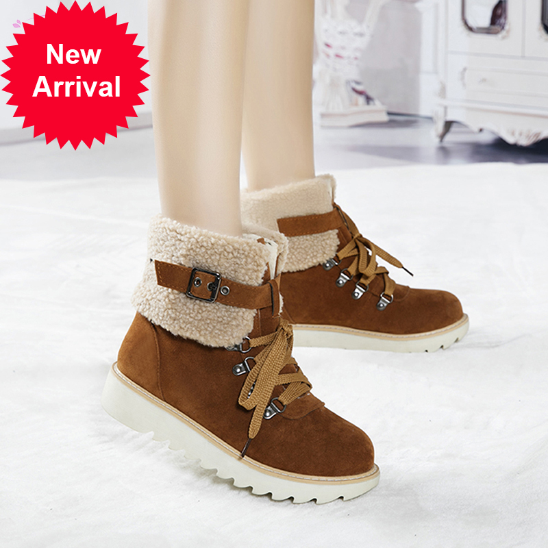 2021 The New Snow Boots of Warm Winter Furry Fashions Buckle-up Black Platform Green Ground Heel Women's Shoes 3sx8, Black for winter
2021 The New Snow Boots of Warm Winter Furry Fashions Buckle-up Black Platform Green Ground Heel Women's Shoes 3sx8, Black for winter