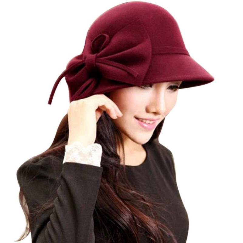 Elegant Women Hat Autumn Winter Women Vintage Solid Fedora Hat Bowknot Retro Casual Cap Wide Brim Floppy Cloche Chapeu Feminino
Elegant Women Hat Autumn Winter Women Vintage Solid Fedora Hat Bowknot Retro Casual Cap Wide Brim Floppy Cloche Chapeu Feminino