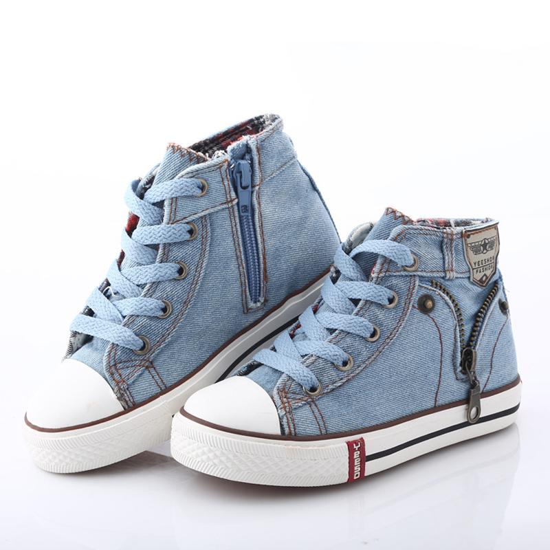 Kids Canvas Shoes Classic Children's Sneakers Denim Boys Girls Casual Shoes Student Anti-Slippery Sport Tenis Infantil, Dark blue high top
Kids Canvas Shoes Classic Children's Sneakers Denim Boys Girls Casual Shoes Student Anti-Slippery Sport Tenis Infantil, Dark blue high top