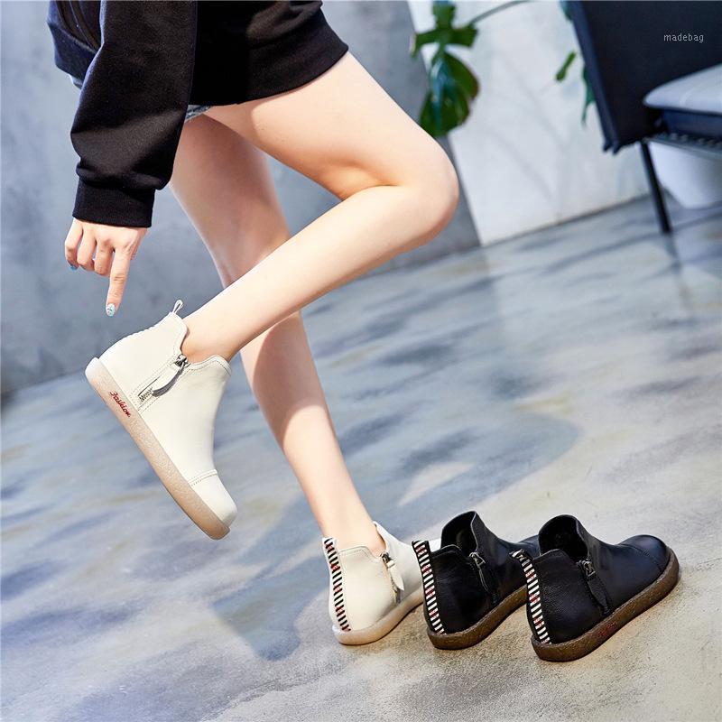 female 2020 winter new leather boots, female is beef tendon single side zippers soft bottom shoes and cotton shoes1, Black
female 2020 winter new leather boots, female is beef tendon single side zippers soft bottom shoes and cotton shoes1, Black