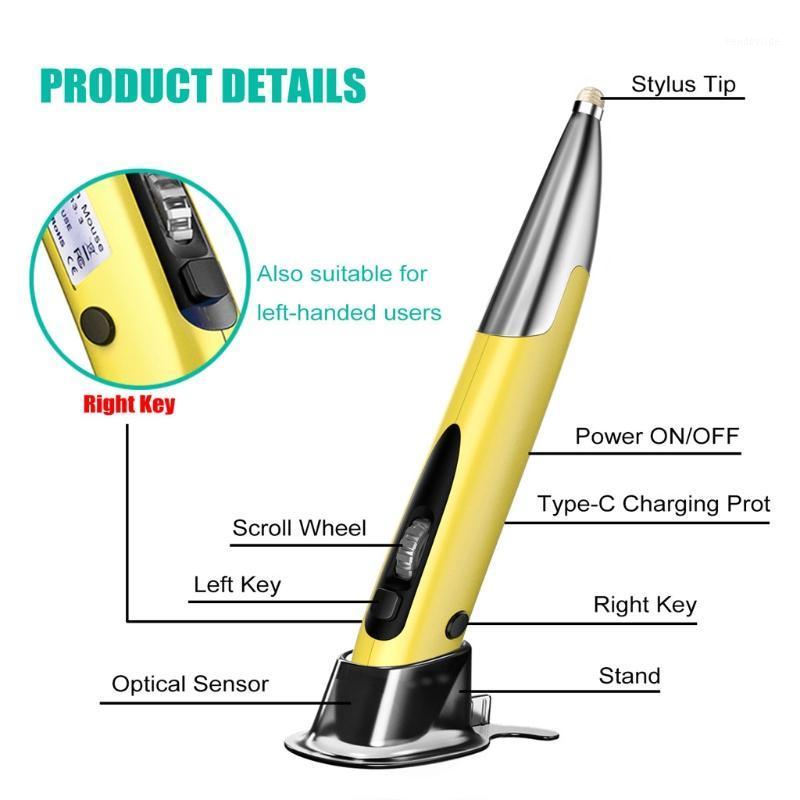 Rechargeable Right Hand and Left Hand 1200 DPI 2.4G USB Wireless Mouse Touch Pen M17F1