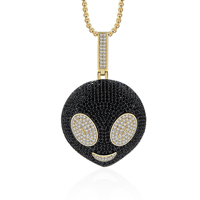 Pendant Necklace, Alien Hip Hop Jewelry with Gold Chain, Cubic Zirconia, Necklace for Men and Women Hz6t
Pendant Necklace, Alien Hip Hop Jewelry with Gold Chain, Cubic Zirconia, Necklace for Men and Women Hz6t