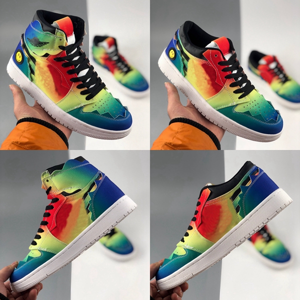 With Box 2020 J Balvin 1s high og Womens mens basketball shoes jumpman tie dye jbalvin Multi-Color Rainbow mens trainers sports sneakers
With Box 2020 J Balvin 1s high og Womens mens basketball shoes jumpman tie dye jbalvin Multi-Color Rainbow mens trainers sports sneakers