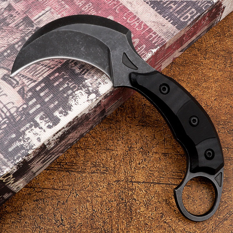 High Quality Micro Karambit Claw Knife Camping Defensive Hunting Survival Knife EDC Pocket D2 Steel Fixed Blade Tactical Push Knife
High Quality Micro Karambit Claw Knife Camping Defensive Hunting Survival Knife EDC Pocket D2 Steel Fixed Blade Tactical Push Knife