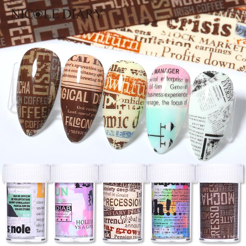 1pc Nail Foil Sticker Vintage Newspaper Gel Set Mixed Flower Marble Adhesive Transfer Decals Paper Nail Slider Decoration DIY, Starry-sky 5
1pc Nail Foil Sticker Vintage Newspaper Gel Set Mixed Flower Marble Adhesive Transfer Decals Paper Nail Slider Decoration DIY, Starry-sky 5