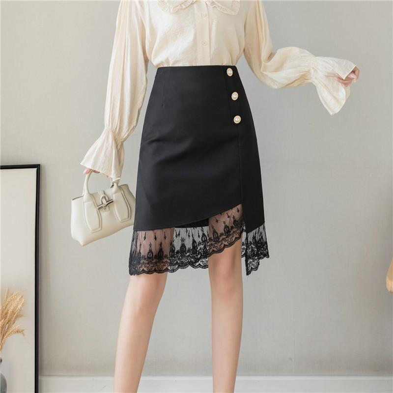Midi Skirts 2021 New Fashion Irregular Lace Patchwork Package Hip Skirt Womens Elegant High Waist Skirts Office Lady Skirt, Black
Midi Skirts 2021 New Fashion Irregular Lace Patchwork Package Hip Skirt Womens Elegant High Waist Skirts Office Lady Skirt, Black