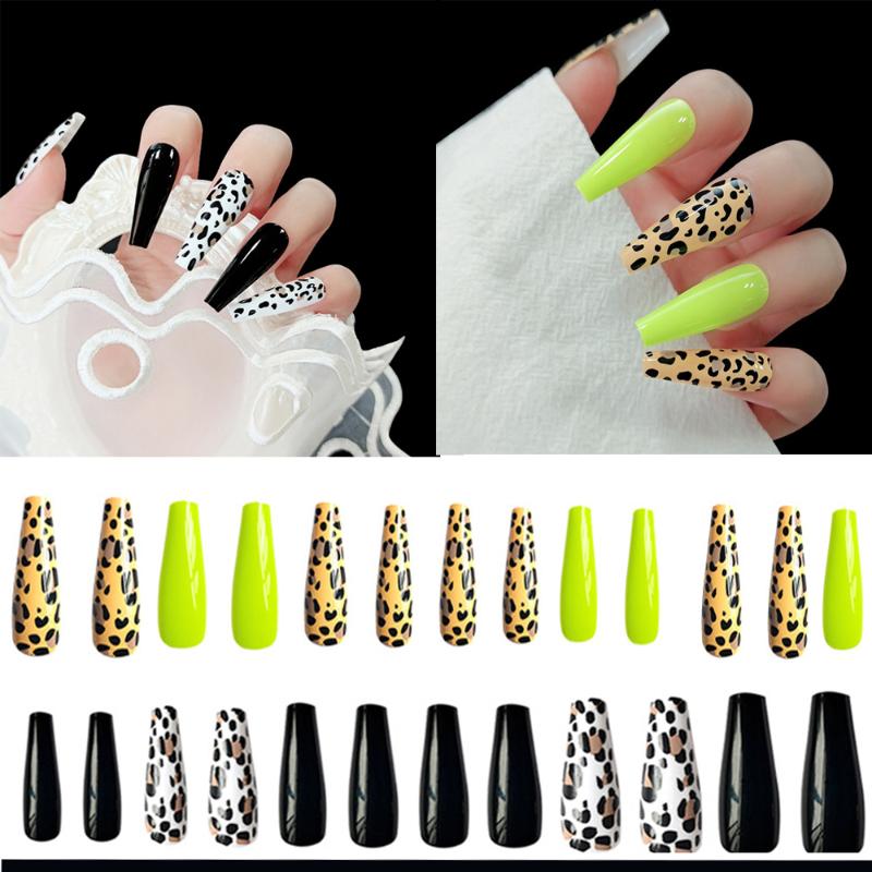24 Pcs/Box Leopard Print Fake Nails Acrylic Coffin Fake Nail Full Cover Ballerina Nail Decoration Nails Marble Wholesale, Style 1
24 Pcs/Box Leopard Print Fake Nails Acrylic Coffin Fake Nail Full Cover Ballerina Nail Decoration Nails Marble Wholesale, Style 1