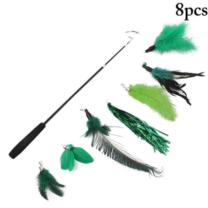8pcs Pet Cat Toy Cat Wand Toy Set Interactive Fake Feather Kitten Teaser Toys Cats Rod Pet Cats Toys Stick
8pcs Pet Cat Toy Cat Wand Toy Set Interactive Fake Feather Kitten Teaser Toys Cats Rod Pet Cats Toys Stick