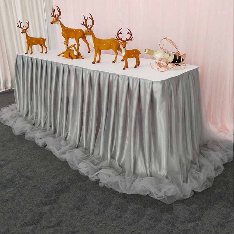 14 FT. Organza Handmade Table Skirt for Party Wedding Home Decoration Birthday Party Wedding Banquet Table Skirting1 
14 FT. Organza Handmade Table Skirt for Party Wedding Home Decoration Birthday Party Wedding Banquet Table Skirting1