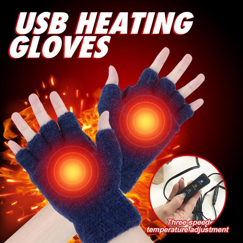 Breathable USB Heated Gloves 5V Battery Powered Knitted Heating Gloves 3 Modes Winter Outdoor Sports Cycling Skiing, Grey 2
Breathable USB Heated Gloves 5V Battery Powered Knitted Heating Gloves 3 Modes Winter Outdoor Sports Cycling Skiing, Grey 2