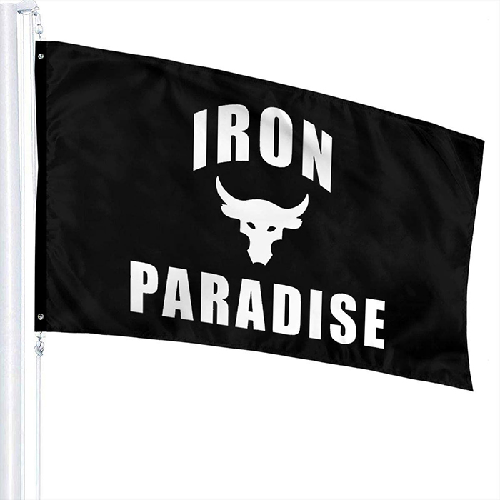 Iron Paradise Flags 3x5ft, Sports Club Outdoor Indoor Custom 3X5FT Printed Polyester, Double Stitching with Brass Grommets
Iron Paradise Flags 3x5ft, Sports Club Outdoor Indoor Custom 3X5FT Printed Polyester, Double Stitching with Brass Grommets