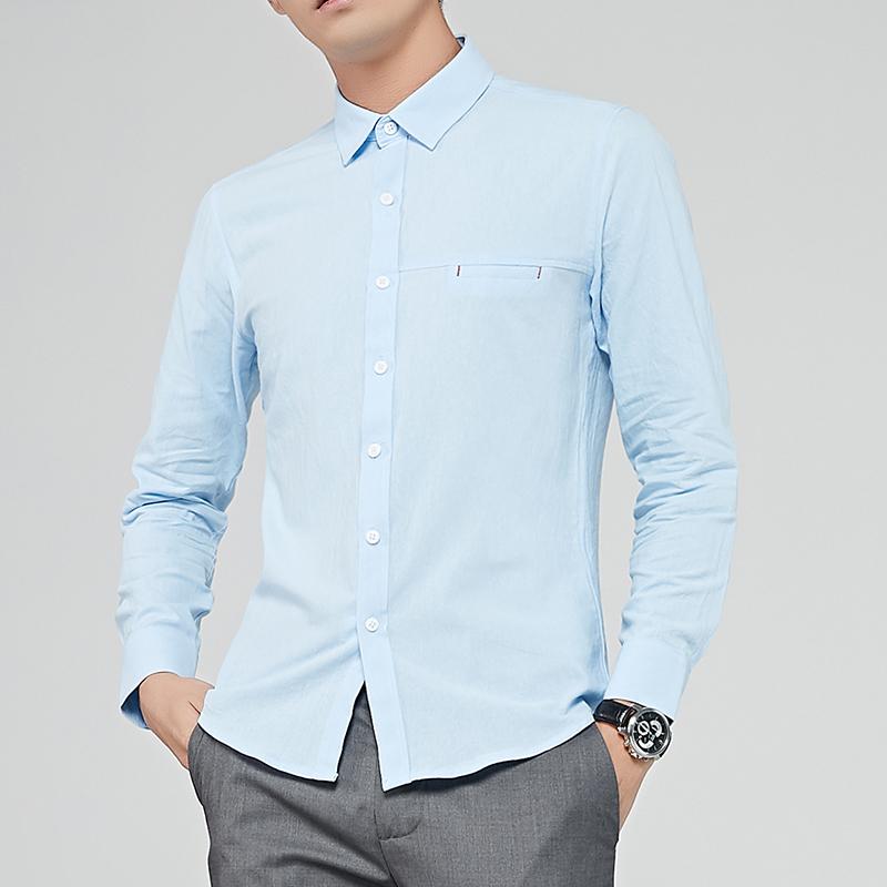 2020 New Men Long Sleeve Shirt 100% Cotton Solid Color Slim Fit Comfortable Business Casual Social Shirts Male Brand Clothing, Black
2020 New Men Long Sleeve Shirt 100% Cotton Solid Color Slim Fit Comfortable Business Casual Social Shirts Male Brand Clothing, Black