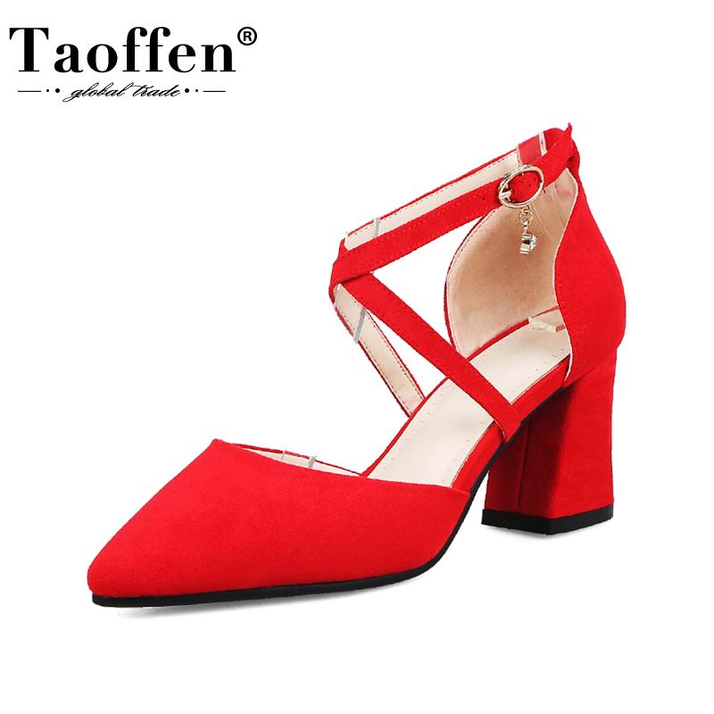Taoffen New Women High Heel Sandals Metal Buckle Thick Heel Summer Shoes Women Fashion Shoes Party Footwear Size 31-43, Black
Taoffen New Women High Heel Sandals Metal Buckle Thick Heel Summer Shoes Women Fashion Shoes Party Footwear Size 31-43, Black
