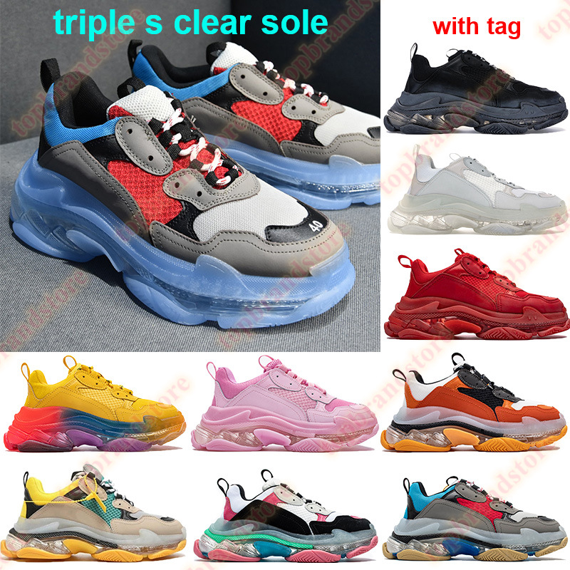 2021 Triple s clear sole platform shoes white black grey navy Men Women Paris Dad Sneakers height increase neon green Trainers Trainers Tag
2021 Triple s clear sole platform shoes white black grey navy Men Women Paris Dad Sneakers height increase neon green Trainers Trainers Tag