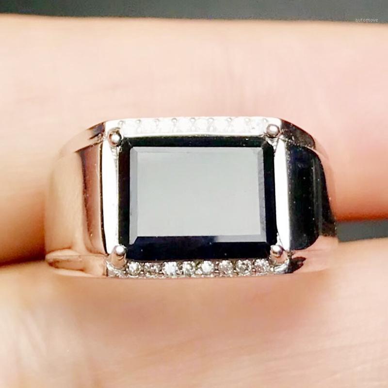 Men ring Natural real black sapphire rectangle big rings Per jewelry 3ct gemstone 925 sterling silver Fine jewelry X20915471
Men ring Natural real black sapphire rectangle big rings Per jewelry 3ct gemstone 925 sterling silver Fine jewelry X20915471