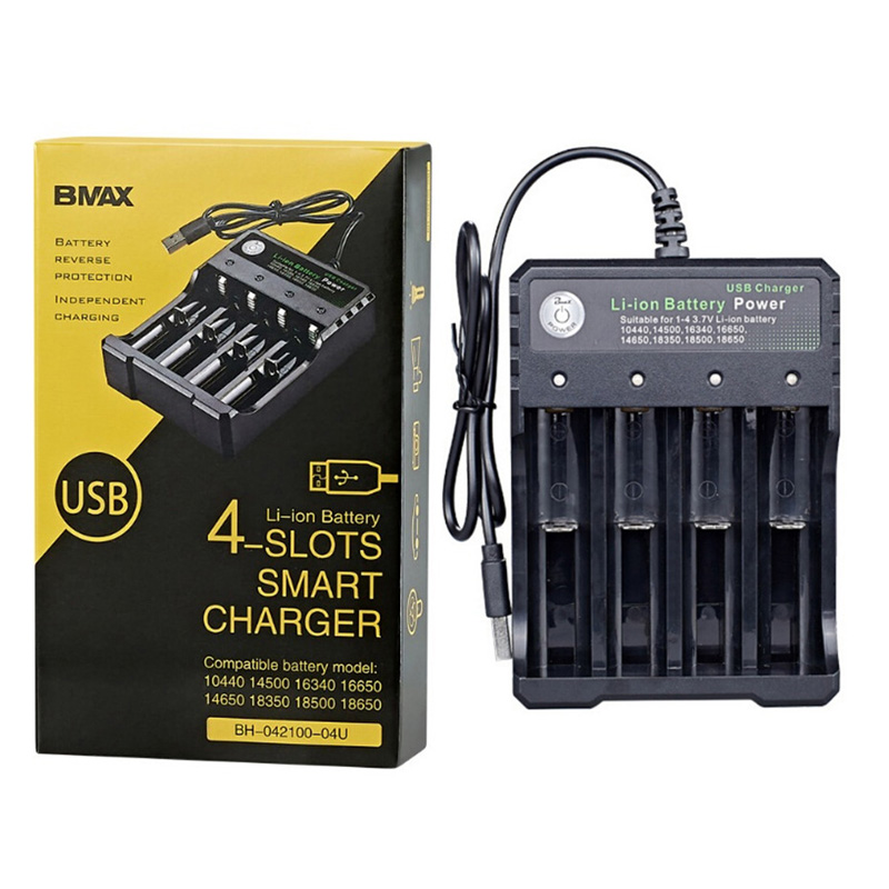Multifunction 18650 USB Charger QUAD Slot Li-ion Battery Power For 3.7V Rechargeable Lithium Batteries
Multifunction 18650 USB Charger QUAD Slot Li-ion Battery Power For 3.7V Rechargeable Lithium Batteries