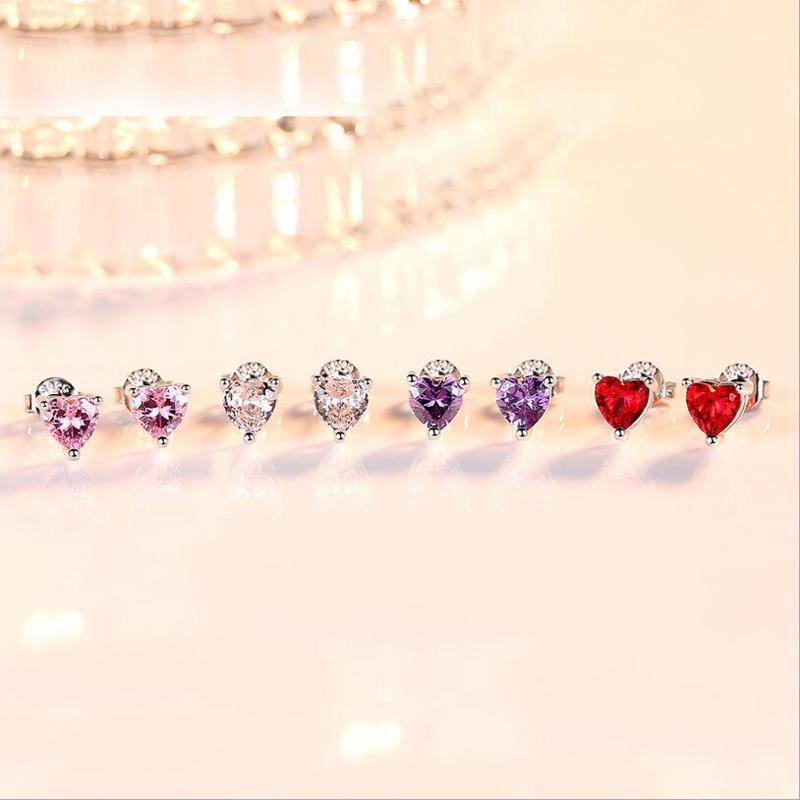 2021 100% 925 Sterling Silver Fashion Women's Jewelry 6mmX5mm Heart With CZ Stud Earring Gift For Girls Kids Lady DS542
2021 100% 925 Sterling Silver Fashion Women's Jewelry 6mmX5mm Heart With CZ Stud Earring Gift For Girls Kids Lady DS542