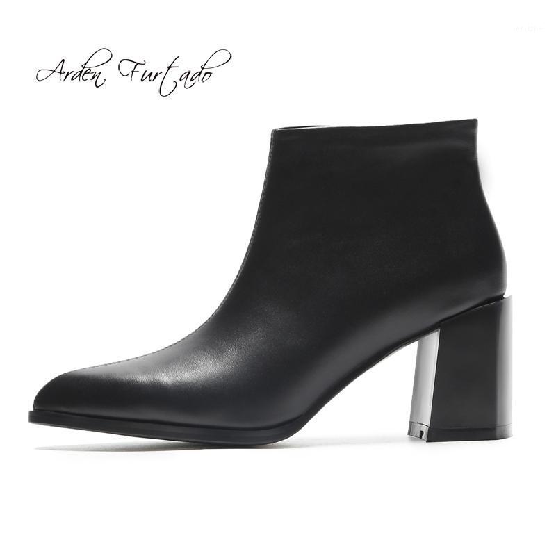 Arden Furtado Fashion Women's Shoes Pointed Toe Chunky Heels Zipper Mature genuine leather beige white ankle boots size 33 401, Black
Arden Furtado Fashion Women's Shoes Pointed Toe Chunky Heels Zipper Mature genuine leather beige white ankle boots size 33 401, Black