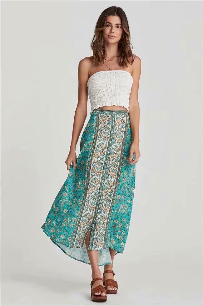2020 Summer New Rayon Print Cardigan Dovetail Skirt green red yellow korean style gothic jupe women skirt St9428
2020 Summer New Rayon Print Cardigan Dovetail Skirt green red yellow korean style gothic jupe women skirt St9428