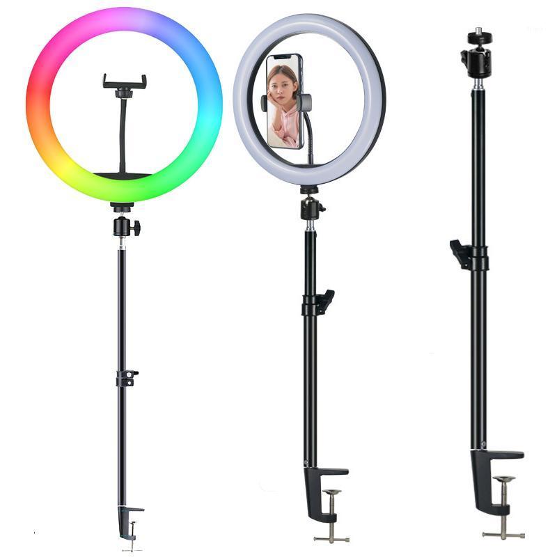Dimmable Led RGB Ring Light with Monopod Mount Bracket Colorful Photography Lighting Annular Lamp For Tiktok Youtube Live Video1
Dimmable Led RGB Ring Light with Monopod Mount Bracket Colorful Photography Lighting Annular Lamp For Tiktok Youtube Live Video1