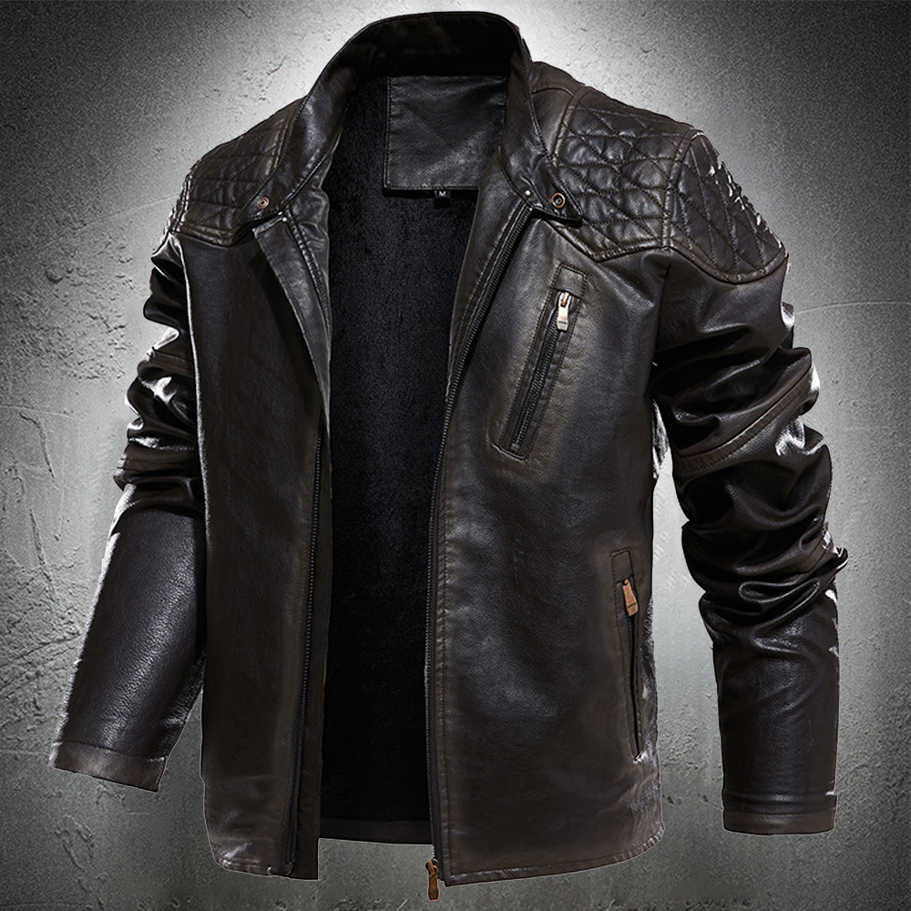 2021 New Spring Autumn Vintage Style Jacket Stand Collar Men Retro Leather Coat Fashion Clothing Y02U, Green
2021 New Spring Autumn Vintage Style Jacket Stand Collar Men Retro Leather Coat Fashion Clothing Y02U, Green