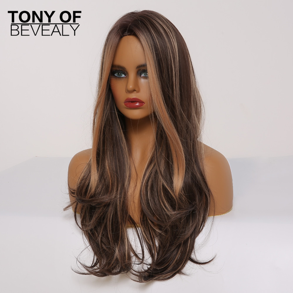 Heat Resistant Fiber Synthetic Wigs for Black Women Long Wavy Light Brown Wigs with Highlights Cosplay Middle Part Natural Hair Wigs, Lc277-1
Heat Resistant Fiber Synthetic Wigs for Black Women Long Wavy Light Brown Wigs with Highlights Cosplay Middle Part Natural Hair Wigs, Lc277-1