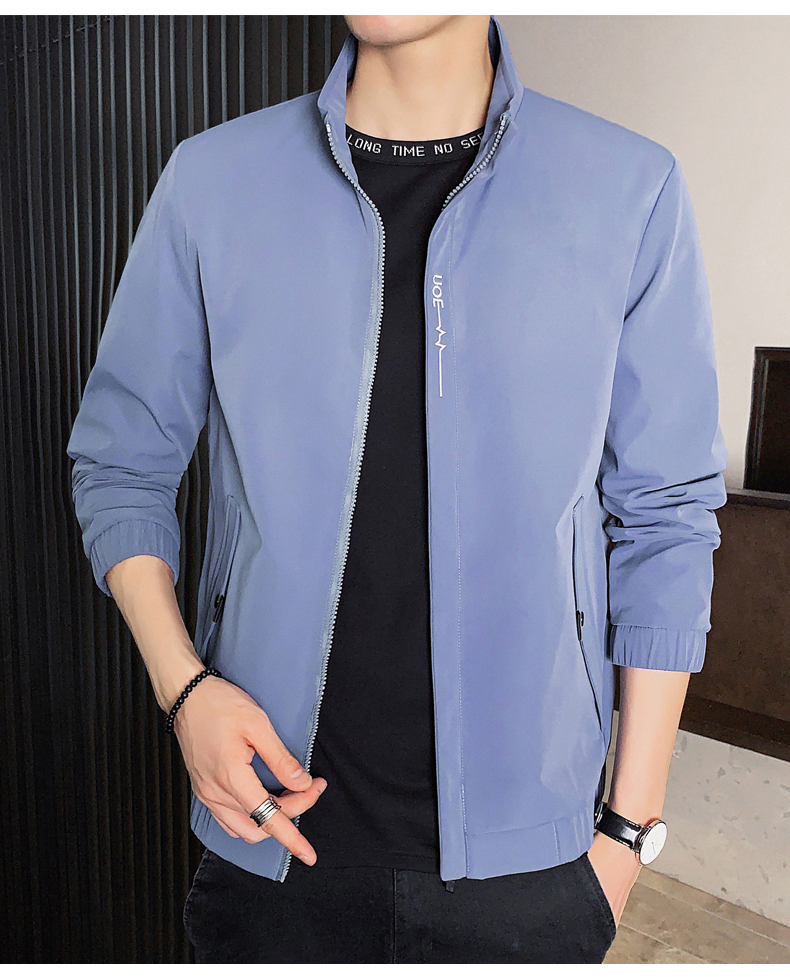 Light Blue The New Tide Of Han Edition Coat Leisure Autumn Wear Jackets Menswear Tide
Light Blue The New Tide Of Han Edition Coat Leisure Autumn Wear Jackets Menswear Tide