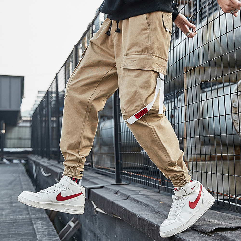 2021 New Japanese Style Harajuku Street Jogger Sweatpants Cargo Cool Fashion Skinny Pants Men Trousers 35CW, Khaki
2021 New Japanese Style Harajuku Street Jogger Sweatpants Cargo Cool Fashion Skinny Pants Men Trousers 35CW, Khaki