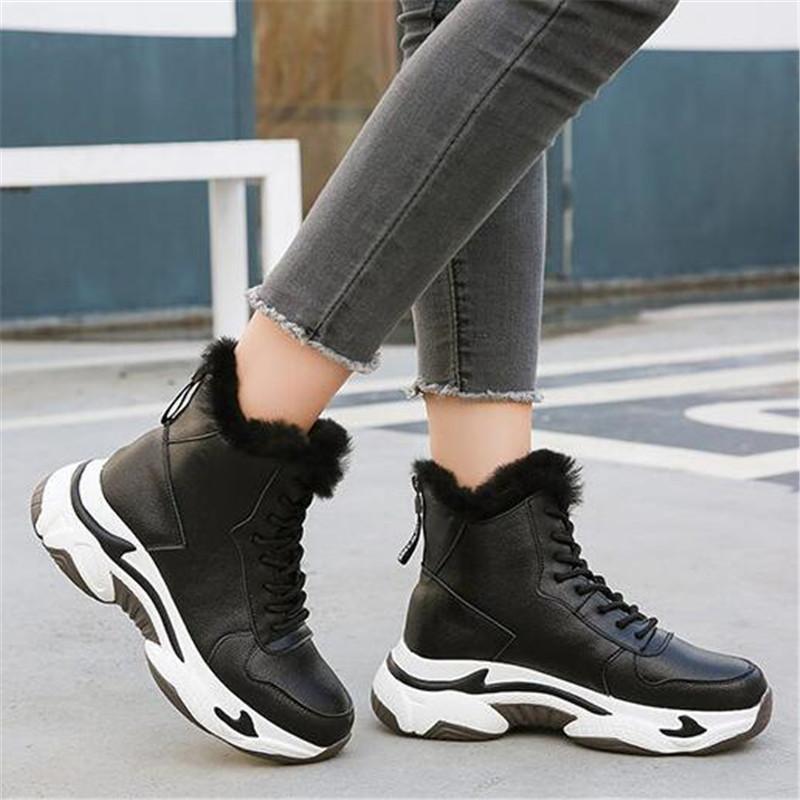 New Light Comfort Thick Bottom Warm Winter Boots Genuine Leather Shoes Wool Boots Winter Sneakers Casual Shoes Women Snow, Black
New Light Comfort Thick Bottom Warm Winter Boots Genuine Leather Shoes Wool Boots Winter Sneakers Casual Shoes Women Snow, Black