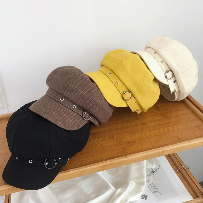 2021 New Fashion Hat Women Octagonal Cap Beret Striped Retro French Artist Hat Painter Octagonal Hats Black Brown Casual Caps
2021 New Fashion Hat Women Octagonal Cap Beret Striped Retro French Artist Hat Painter Octagonal Hats Black Brown Casual Caps