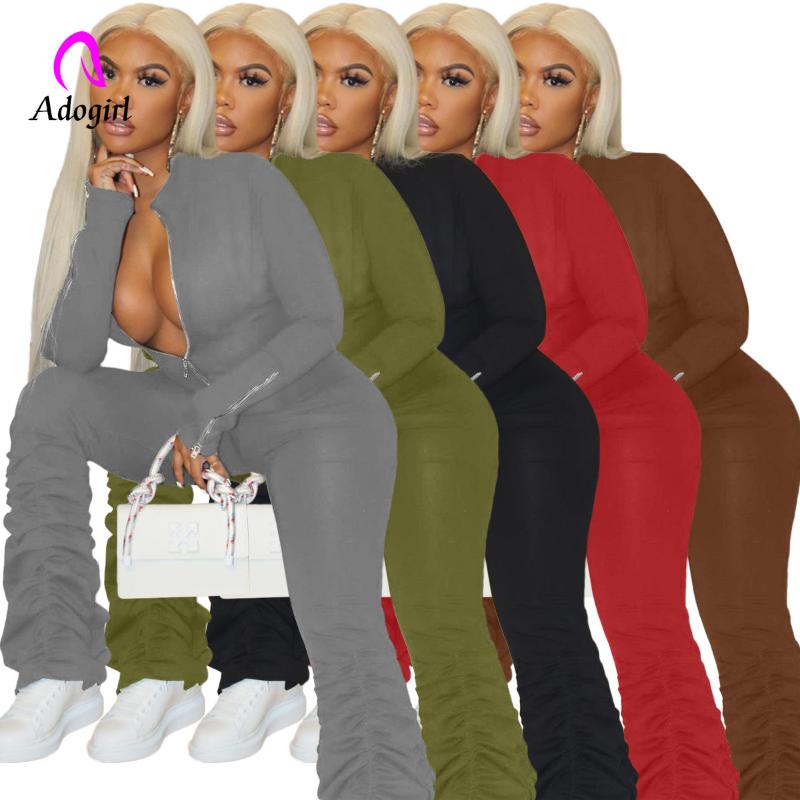 Stacked Rompers Autumn Women' Jumpsuit Long Sleeve Sexy Club Party Bodycon One Piece Overall Zipper Up Bellbottom Romper Outfit, Black
Stacked Rompers Autumn Women' Jumpsuit Long Sleeve Sexy Club Party Bodycon One Piece Overall Zipper Up Bellbottom Romper Outfit, Black
