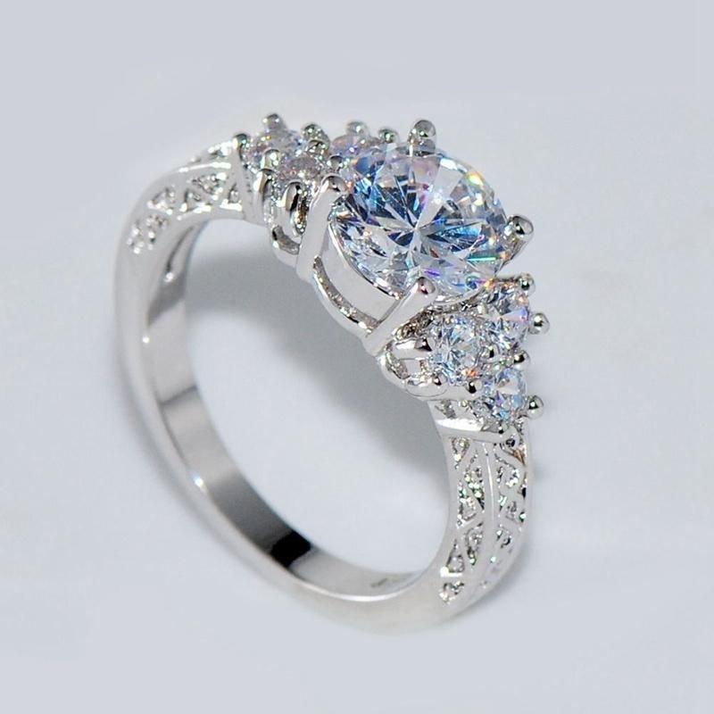 Wedding Rings Austrian Rhinestone Prong Set Ring Women's Fashion Crystal Inlaid Engagement Accessories Party Jewelry Size 6 ~ 10
Wedding Rings Austrian Rhinestone Prong Set Ring Women's Fashion Crystal Inlaid Engagement Accessories Party Jewelry Size 6 ~ 10
