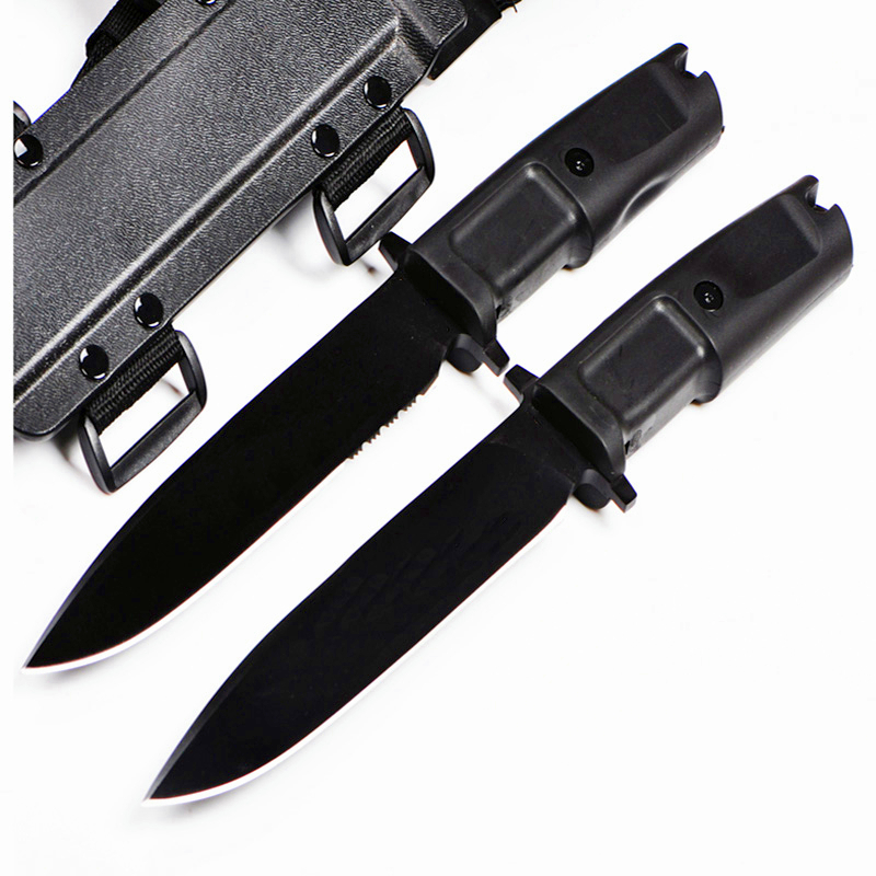 Promotion Survival Straight Knife N690 Drop Point Blades Black Forprene Handle Fixed Blade Knives With Kydex
Promotion Survival Straight Knife N690 Drop Point Blades Black Forprene Handle Fixed Blade Knives With Kydex
